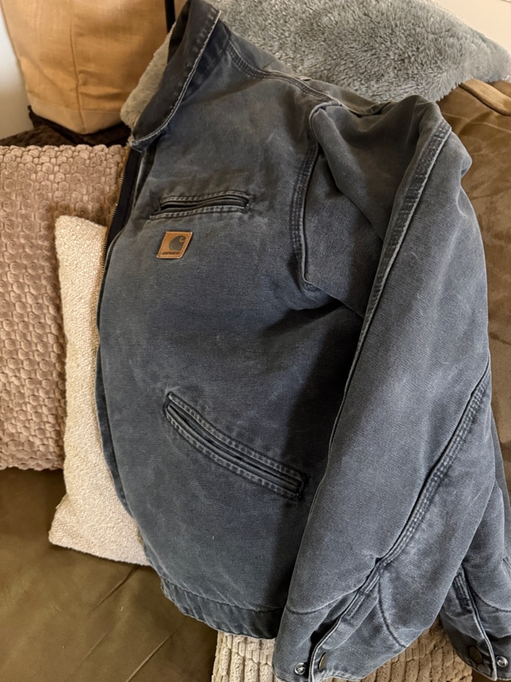 Carhartt Men's Faded Grey Work Jacket